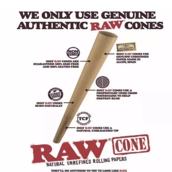 RAW 98 special Size Cone (200pk) + glass tip + tube - Picture 8 of 10